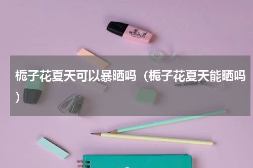 栀子花夏天可以暴晒吗(栀子花夏天能晒吗)